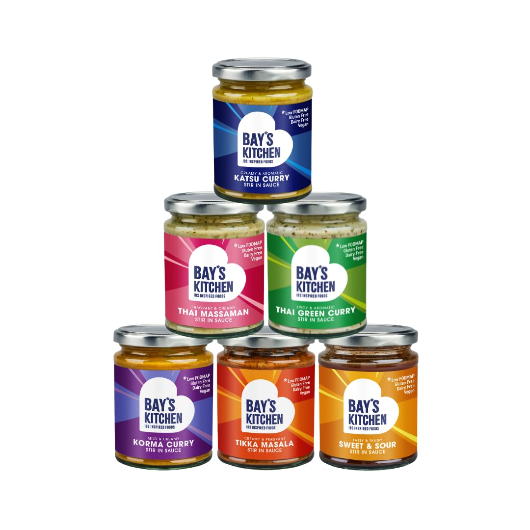Bay's Kitchen Takeaway Sauces Pack - 6 Ready to Use Low FODMAP, Gluten Free, Vegan Cooking Sauces