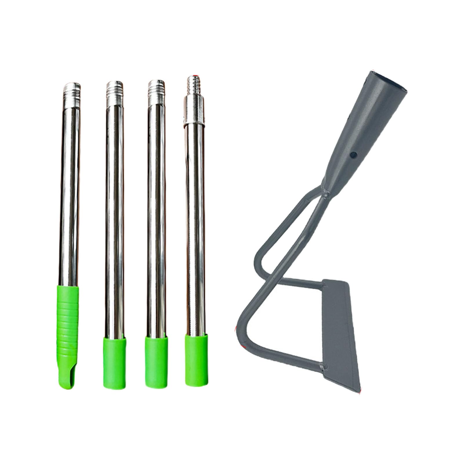 RGYBAO Stainless Steel Yard Tool Garden Hoe with Adjustable Poles Professional Weed Removal Shovel for Outdoor Gardening Long Handle Weeding Tool