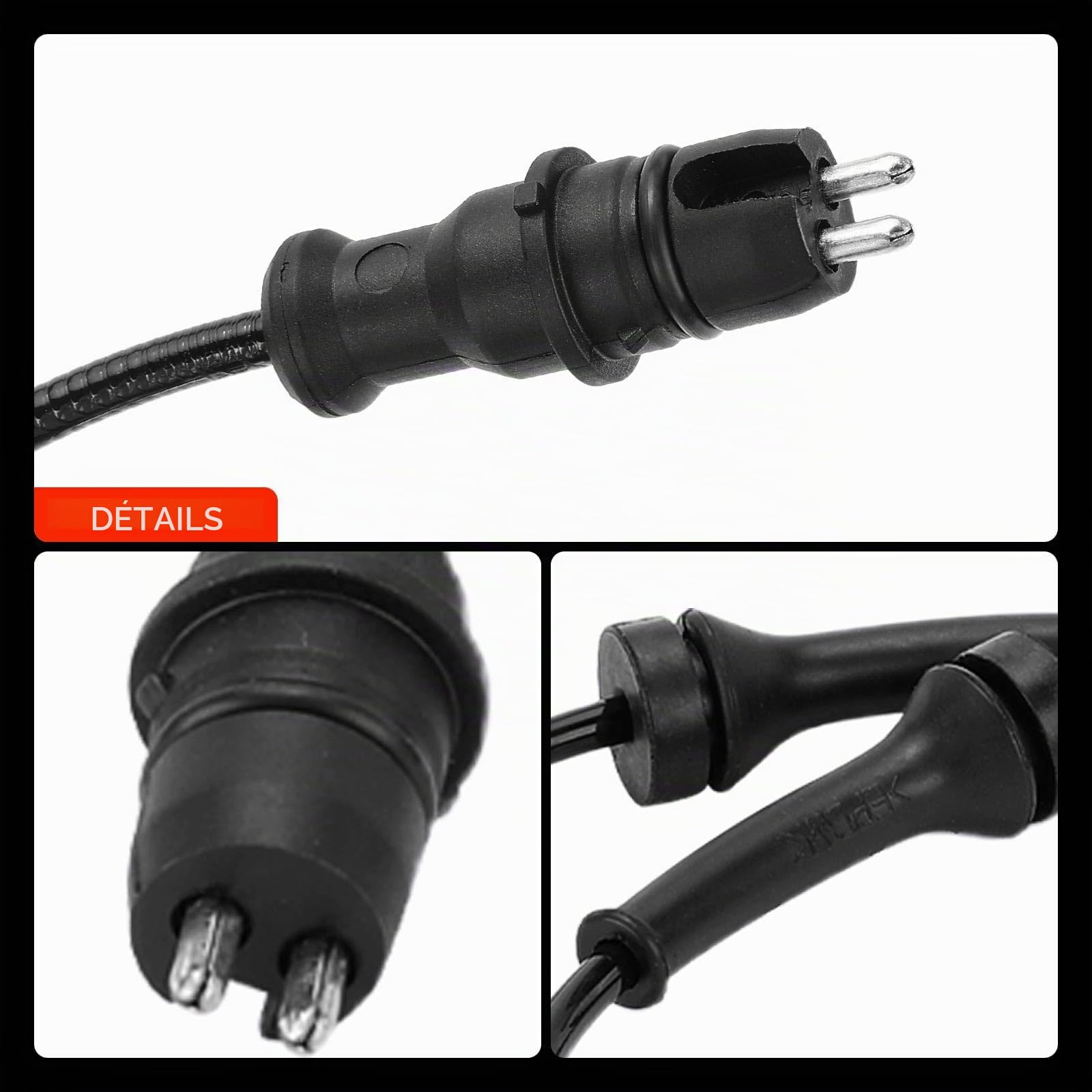 Frankberg Capteur ABS 2-Pôles Compatible avec Laguna II BG0/1 Espace IV JK0/1 Laguna II Grandtour KG0/1 Vel Satis BJ0 Remplacer# 8200084125