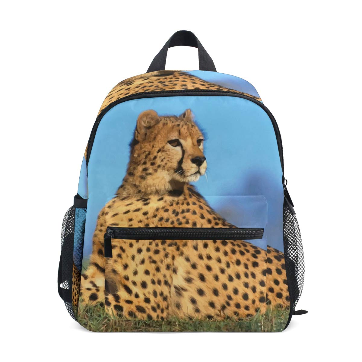 DEZIROAnimal Cheetah Basic Multipurpose Backpacks Kid’s School Pack