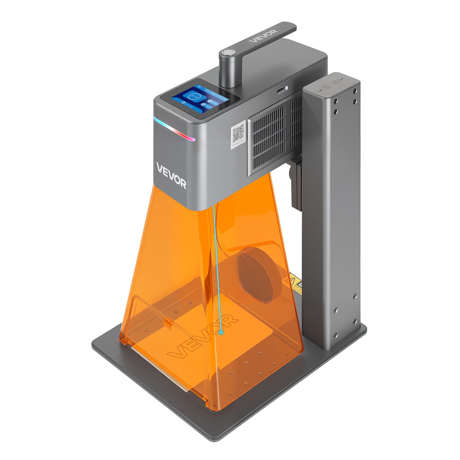VEVOR Graveur Laser Portatif 2 en 1 Machine de Gravure Laser Bleu Portable 20 W Infrarouge 2 W pour Bois Acrylique, Haute Vitesse 10000 mm/​s, Zone Gravure 16x14 cm, Mise au Point Manuelle Automatique