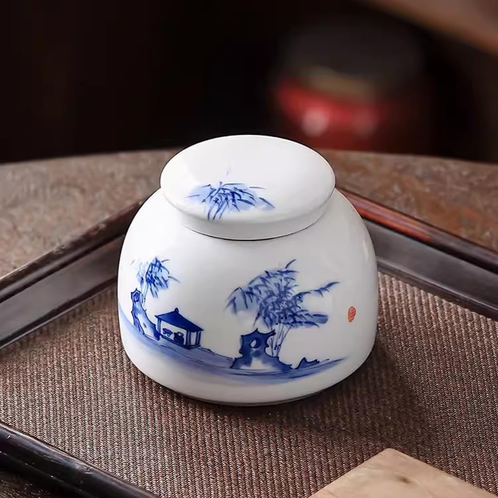 Puszka na herbatę Ceramiczne puszki na herbatę, domowa herbata Pu'er sypka herbata, czarna herbata do przechowywania puszek na herbatę, zamknięte małe puszki pudełko do przechowywania herba