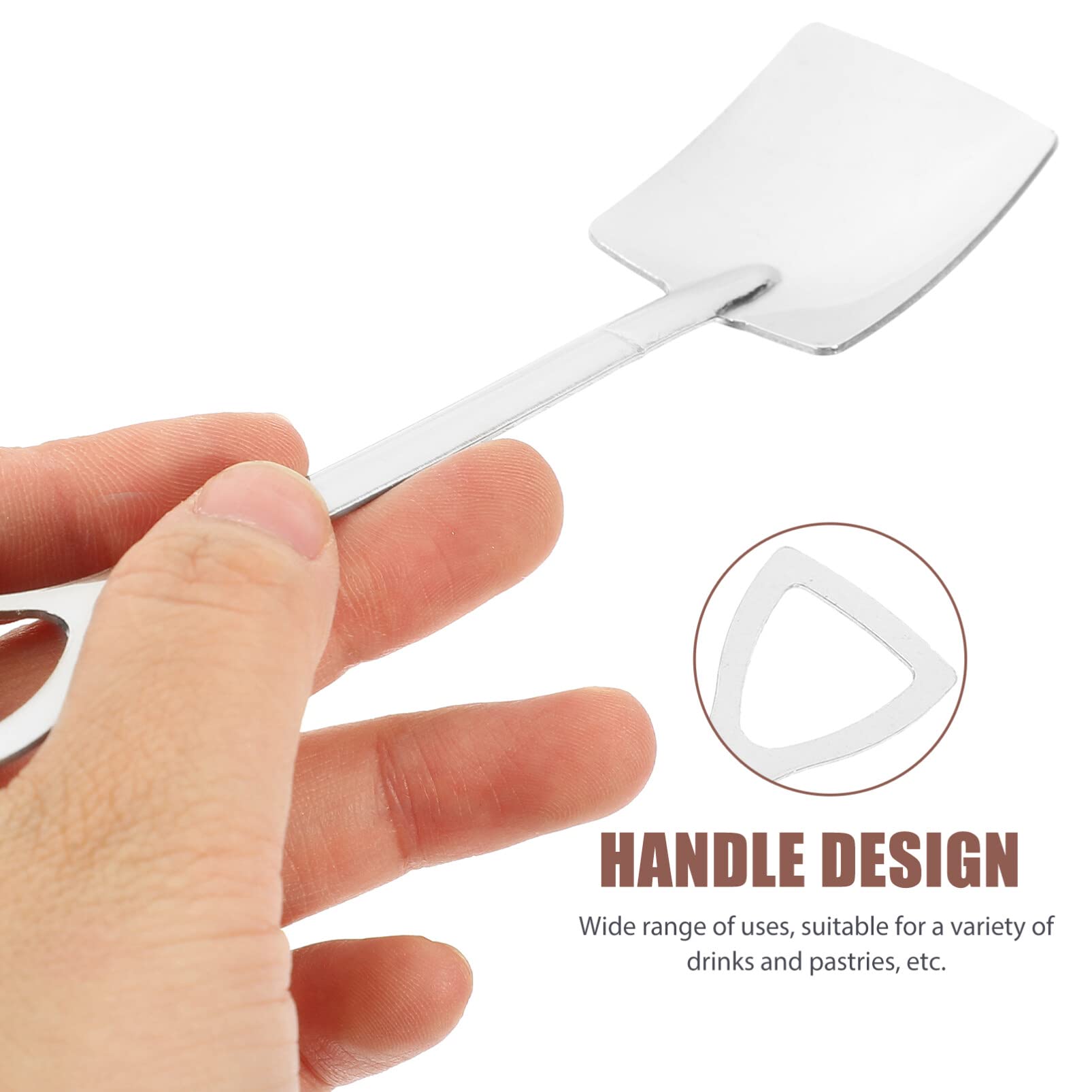 Cabilock Shovel Spoon Set Tea Spoons 20Pcs Mini Shovel Spoons Stainless Steel Dessert Spoons Mixing Spoon Coffee Spoons Ice Cream Spoon Decorative Tableware Stainless Steel Spade Spoon Tea Spoons
