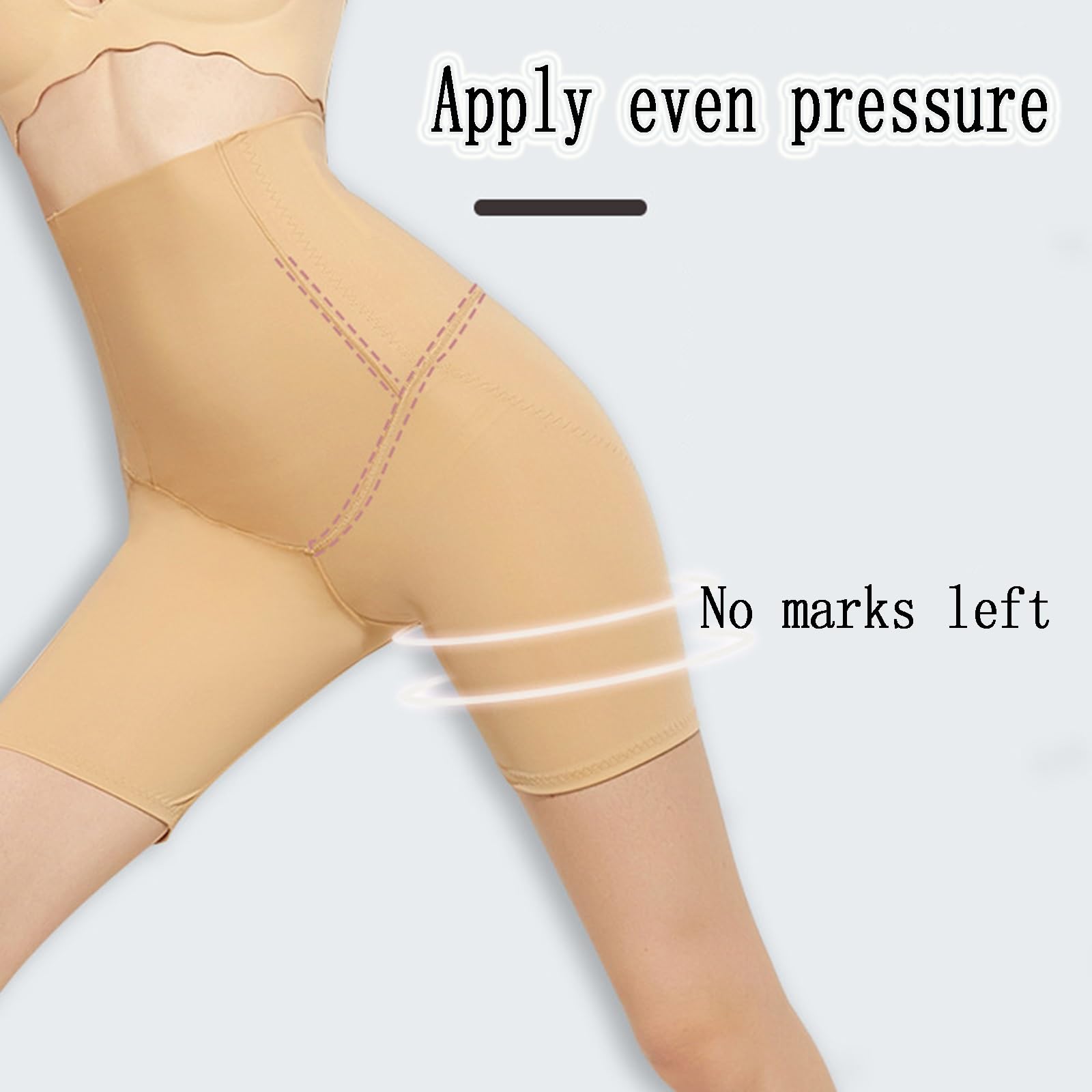 Faja Moldeadora para Después De La Liposucción, Doble Capa, Borde Suave En Las Piernas | Costuras que realzan el trasero,Forma uniforme,Borde suave,Cintura ancha para evitar que se enrolle