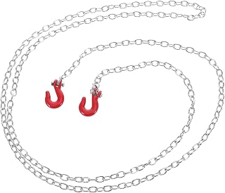 Ciieeo Durable Alloy Tow Hook and Safety Chain Kit for Heavy-Duty Towing Easy Attachment for Trucks and Trailers for Vehicle Rescue and Transporting Needs
