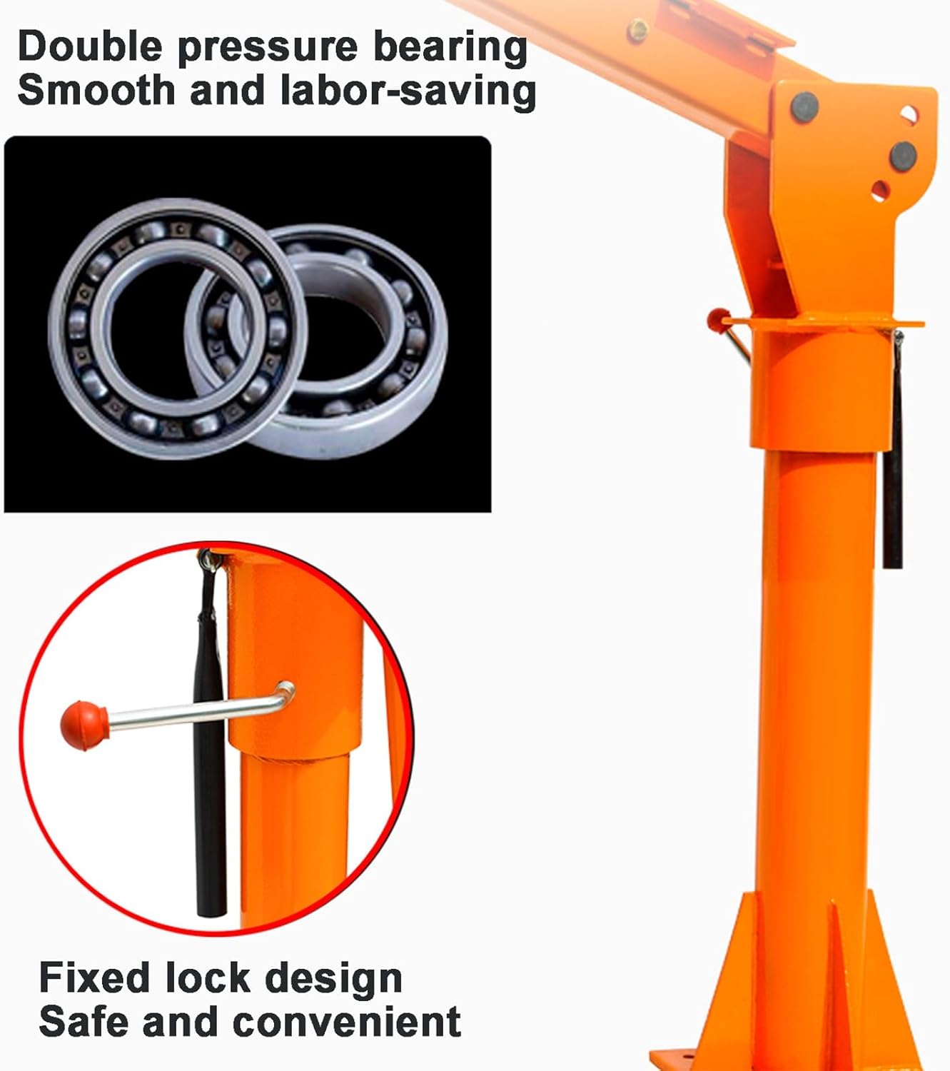 Truck Crane with 12v 4000lb Electric Winch, Folding Truck-Mounted Bed Crane with 360-Degree Swivel Functionality, Lifting Arm Bearing Capacity 220lb 550lb 1100lb