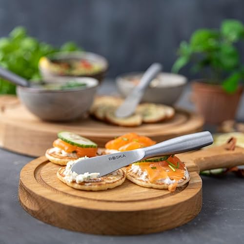 Miniatura 6 de Boska Juego de cuchillos para untar y queso Mini Copenhagen – Juego de 7 cuchillos compactos – Para todo tipo de queso, mantequilla, mermelada y