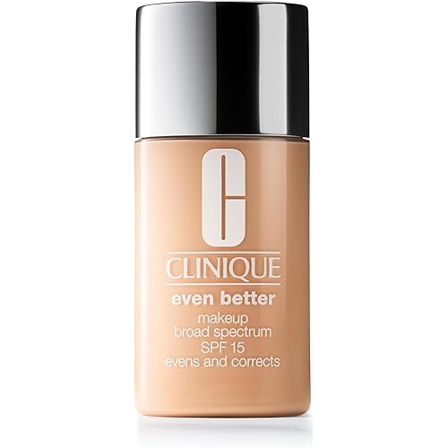 Clinique Even Better Makeup Liquid Foundation SPF 15 With Vitamin C For Dry + Oily Combination Skin Types | Medium Coverage + Natural Finish | Evens Skin Tone + Reduces Dark Spots