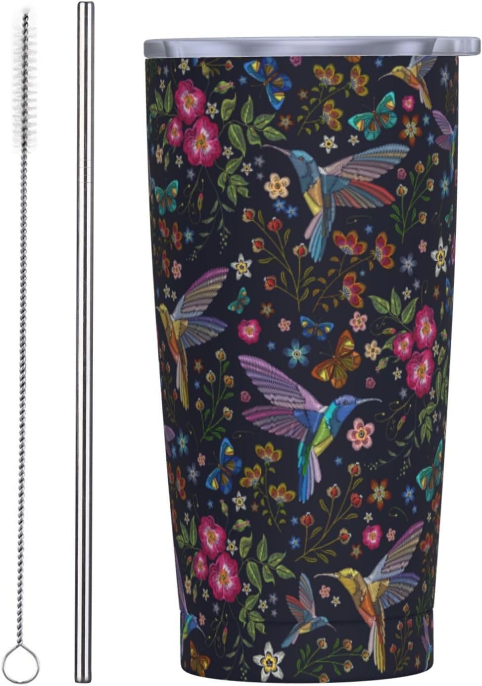 Hummingbird Gifts For Women, Hummingbird Tumblers, 20oz Stainless Steel Insulated Cup, Birthday Christmas Gifts for Women Men Hummingbird Lovers - Image 2