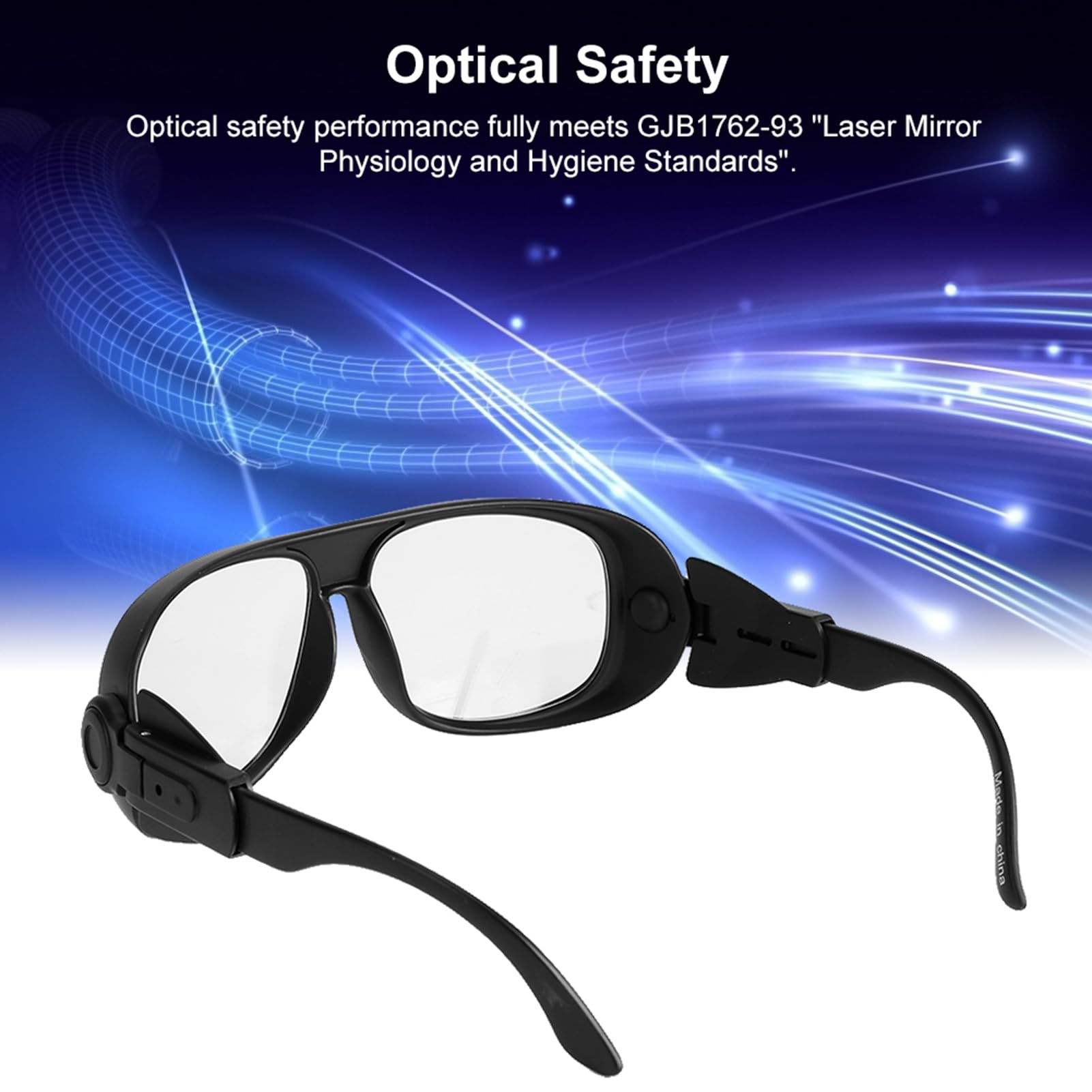 Gafas Ópticas de Seguridad para Tratamiento Láser con Protección Antideslumbrante y Alta Transmitancia Apto para Profesionales - 1 Unidad