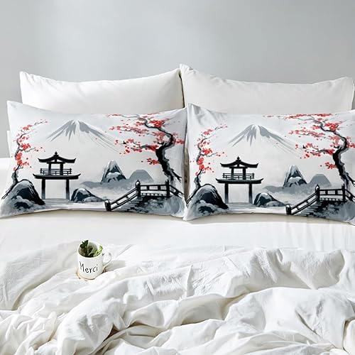 Vista 178 de Funda de edredón con estampado de gatos de dibujos animados, para niños, niñas, amantes de los gatos, funda de edredón rosa con corazón y fresa