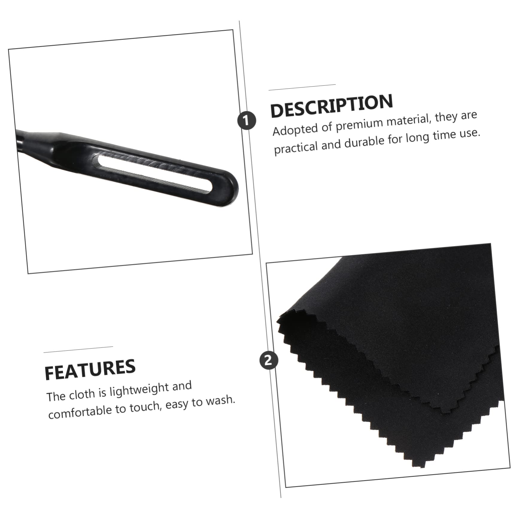 Abaodam 3sets Cleaning Rod Flute Cleaning Cloth Flute Accessory Tarnishing Prevention 4pcs*3