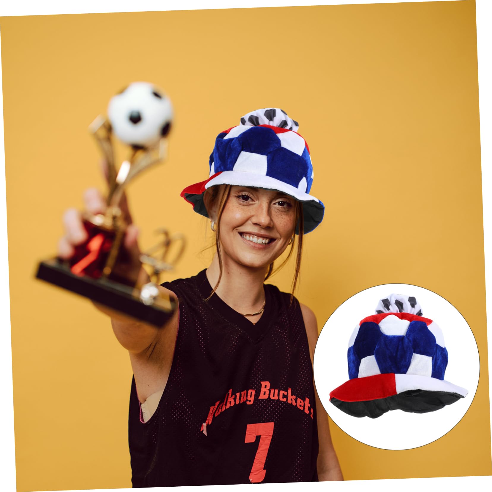 ifundom 3pezzi Cappello Da Tifoso Di Calcio Leggero Accessorio Per Partite e Celebrazioni Sportive Design Divertente Per Festeggiamenti Di Calcio Adatto Di Tutte Le Età Francia