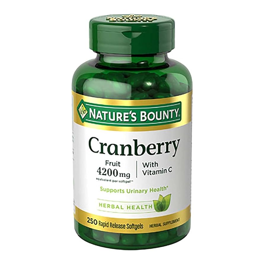 Nature’s bounty 250softgels Amazon.com: Nature's Bounty Cranberry with Vitamin C 4200 mg