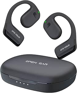Auriculares Deportivos Con Cable USB-C - Diseño Abierto Con Ganchos Para Las Orejas, Micrófono Y Control En Línea