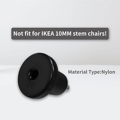 Miniatura 4 de AXL Se deslizan para reemplazar ruedas, sillas de oficina, papelería, silla de repuesto de oficina sin ruedas y deslizadores de campana alta, juego