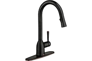 Adler Mediterranean Bronze High Arc Pulldown Kitchen Faucet with Power Clean 87233BRB