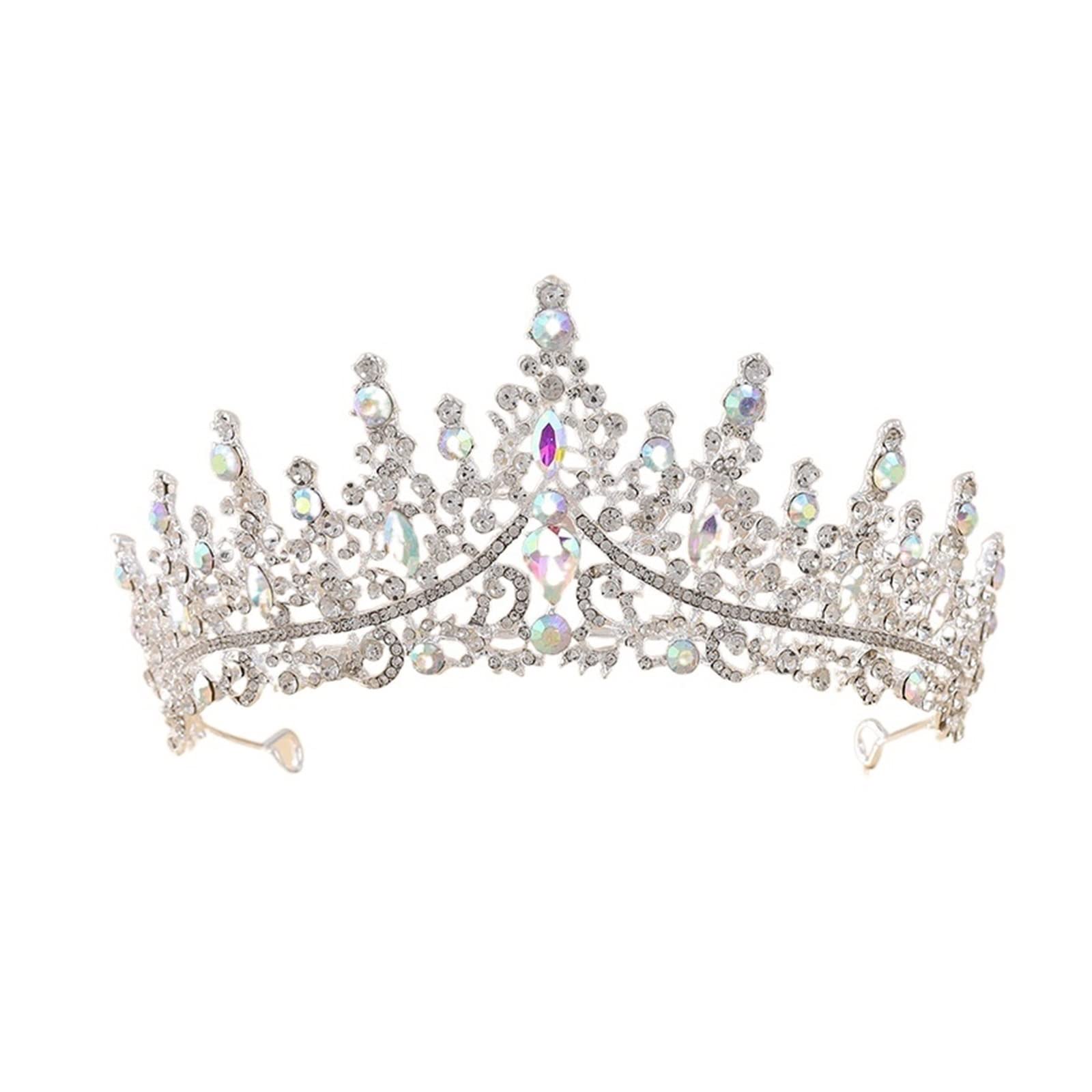 TRUSTTWO Diademi e corone da Sposa in Cristallo Barocco con Strass Pageant Prom Diadema Fascia Tiara Adatta for Le Donne Accessori for Capelli da Sposa Corona The New