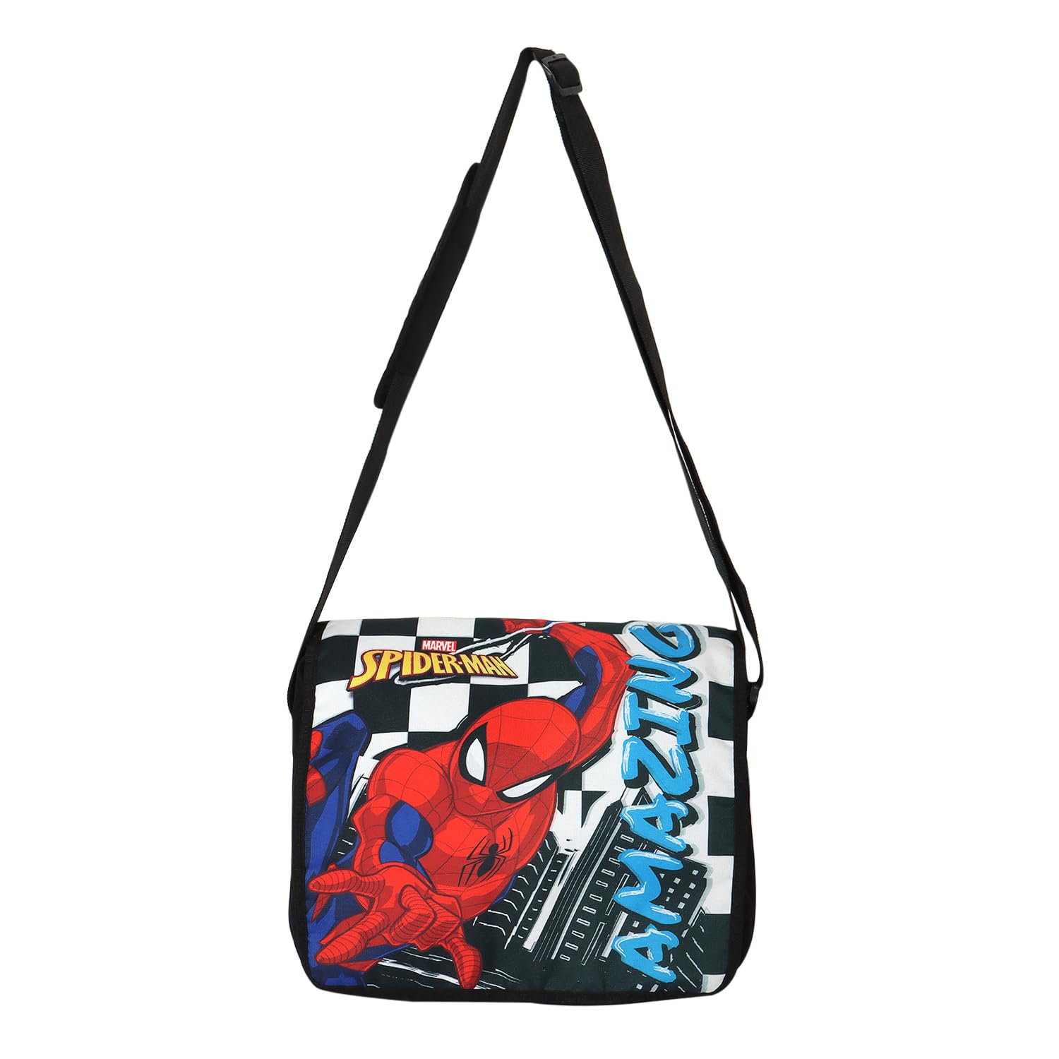 Cartoon Printed Messenger Side Bag with Adjustable Strap | One Side Shoulder Bags | Cute Crossbody Sling Bags for Unisex | 1 Main Compartment Purse - Picnic, Travelling, Outing | Multi Colors-image-22