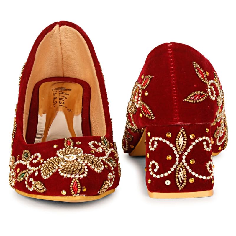 AFUZI Casual Stylish Comfortable Heel Bellies for Women and Girls - Fashionable Slip On with Elegant Design Perfect for Occasions 6 61hYzTOZDgL