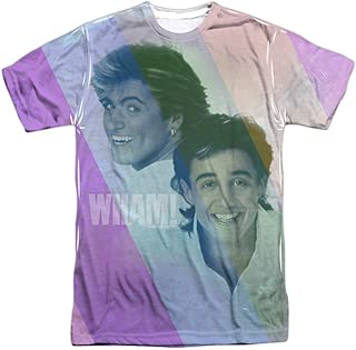 Wham! Pastel Lines Unisex Adult Front Only Sublimated T Shirt for Men and Women - coolthings.us