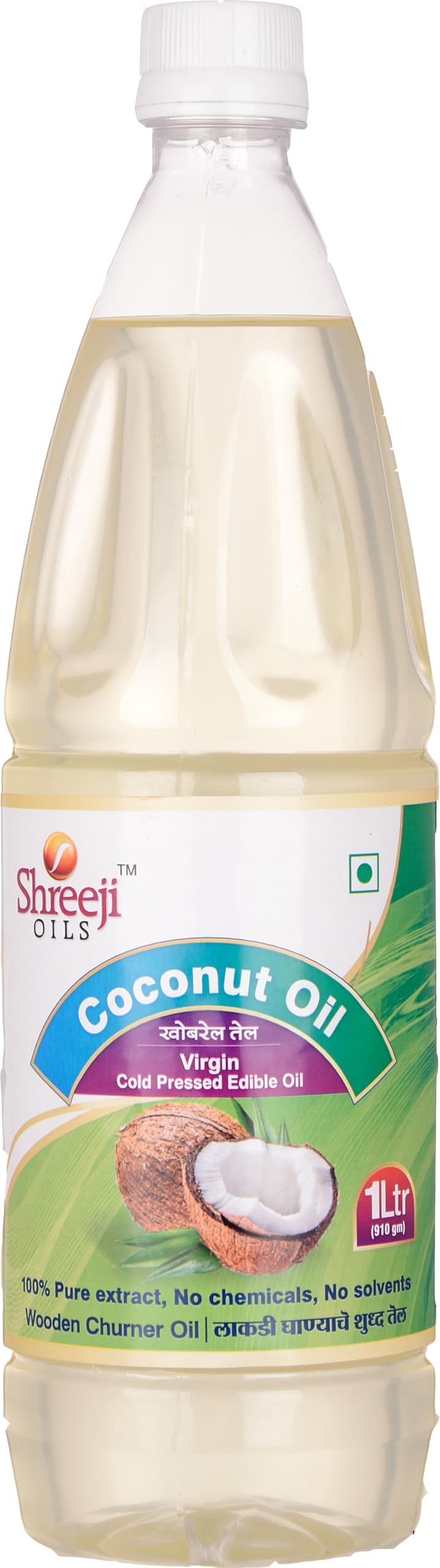 Shreeji Wood Pressed Oils - Cold Pressed Coconut Oil - Kachi Ghani Nariyal Oil (1 litre) (B0CNTPSG55) Amazon Price History, Amazon Price Tracker