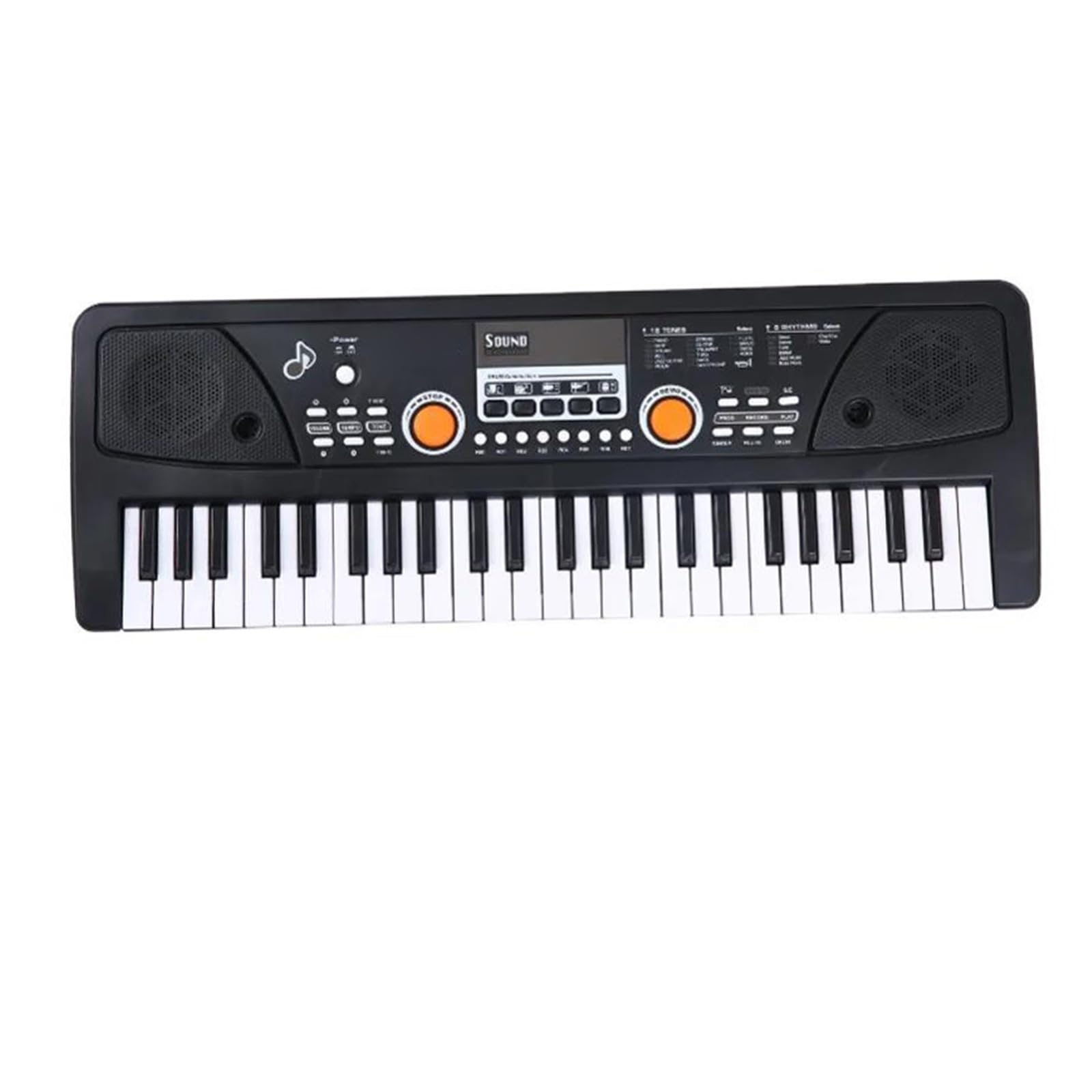 Elektroniczny Instrument Fortepianowy Profesjonalny 49 Klawiszowy Mikrofon USB Do Pianina Elektrycznego Muzyka Cyfrowa 16 Tonów 8 Rytmów