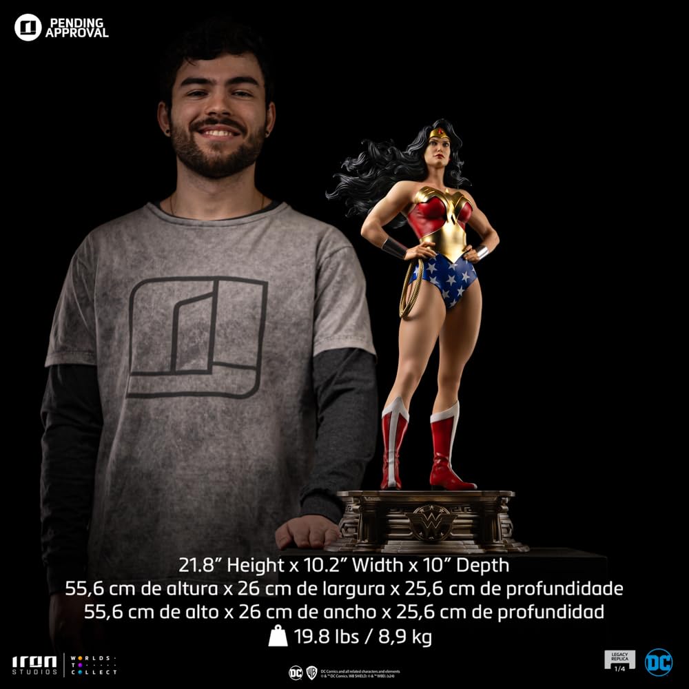 Iron Studios Legacy Replica 1/4 Wonder Woman DC Trinidad Statue, 55,6 cm