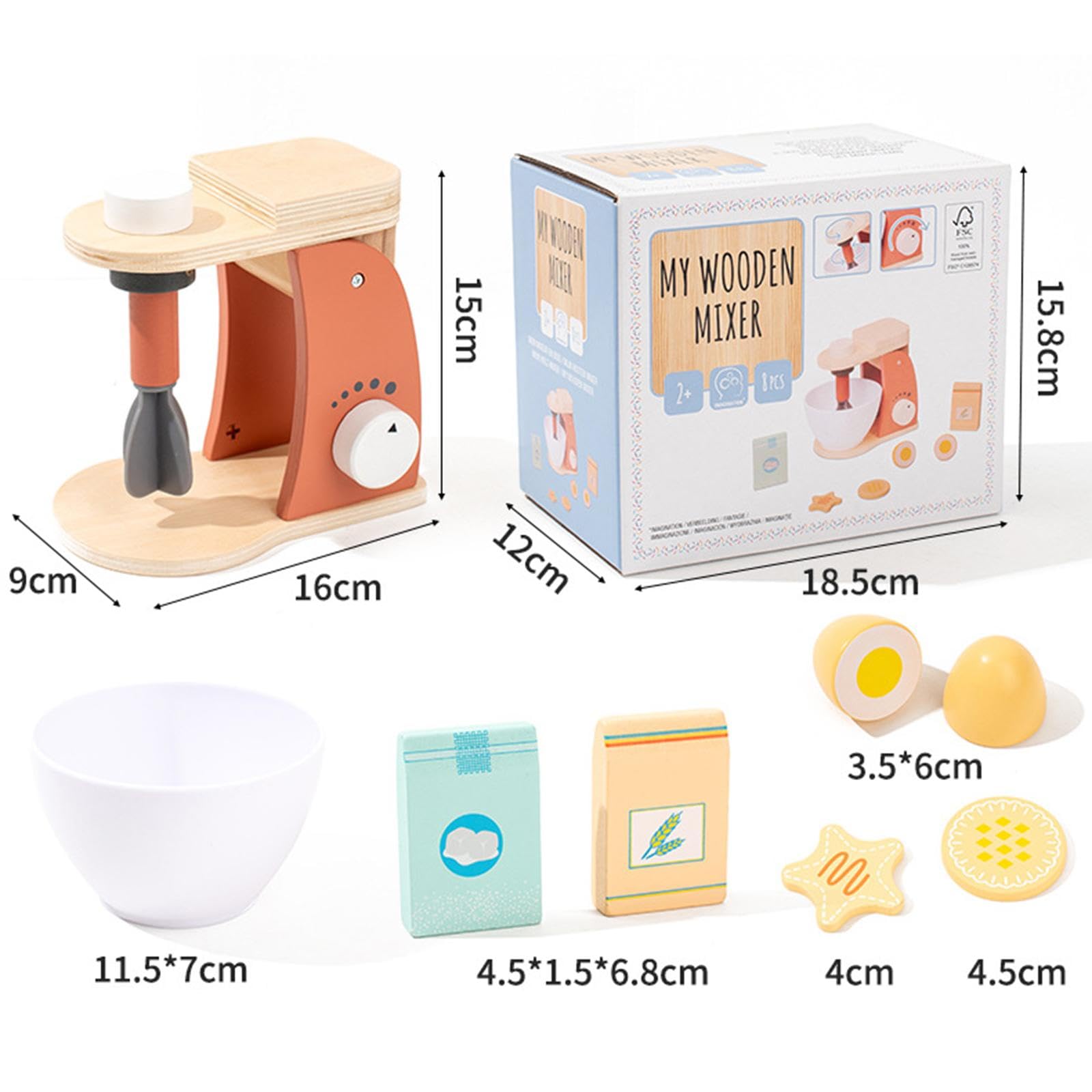 Giocattoli di Simulazione di Piccoli Elettrodomestici, Accessori da Cucina Giocattolo, Set di Giochi Educativi per La Casa delle Bambole, Miscelatore