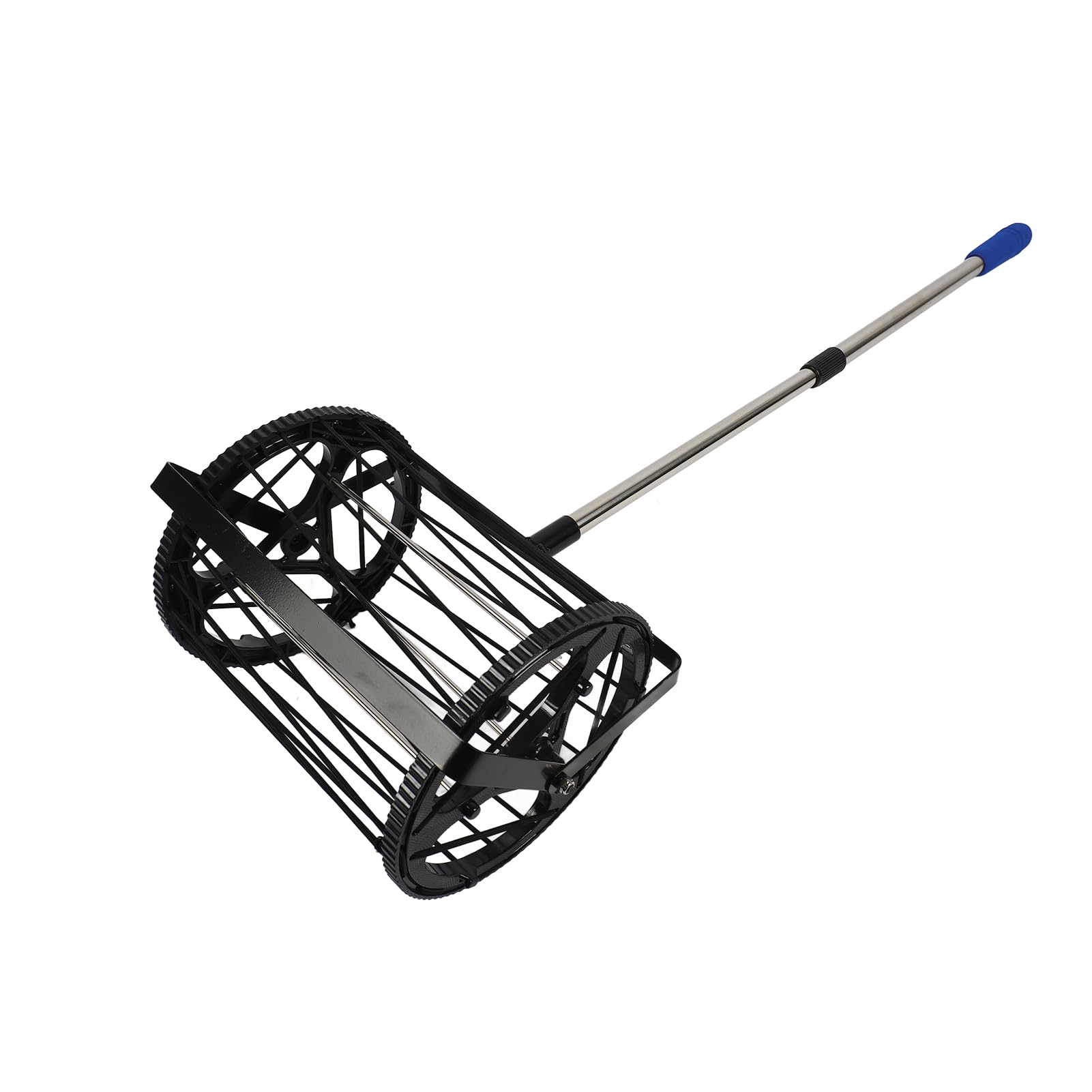Raccoglitore di Palline da Pong con capacità di 125 Palline, Raccoglitore da Pong con Asta Regolabile per Tutte le Altezze
