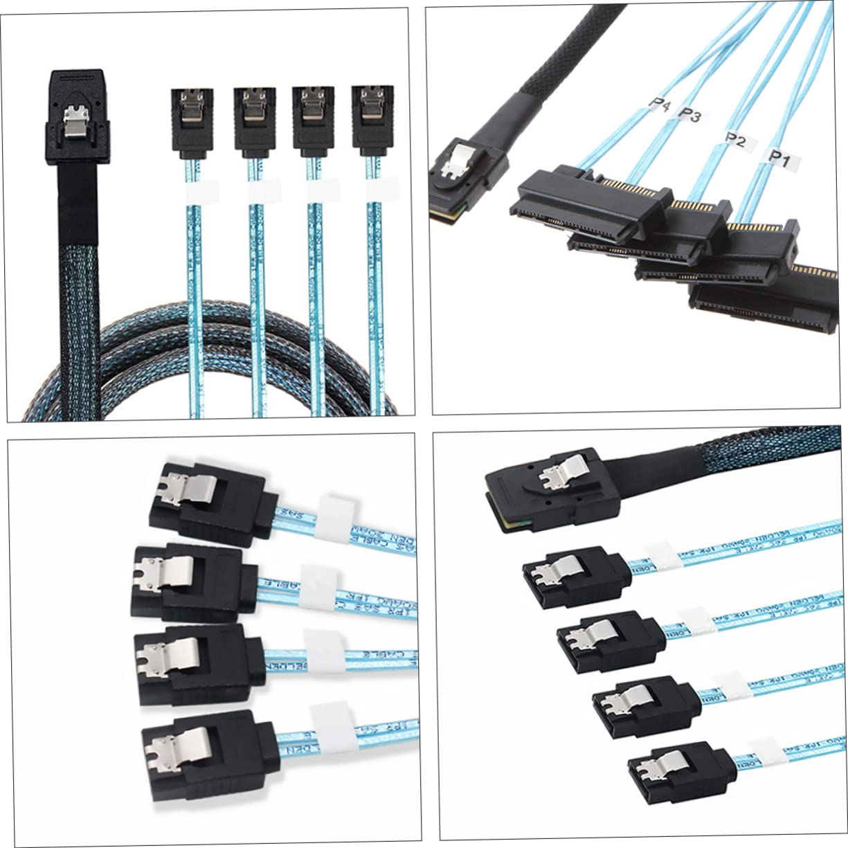 SHINEOFI Câble Mini vers pour Disque Dur Adaptateur de Transmission Fiable avec Protection Tresse et Connecteur
