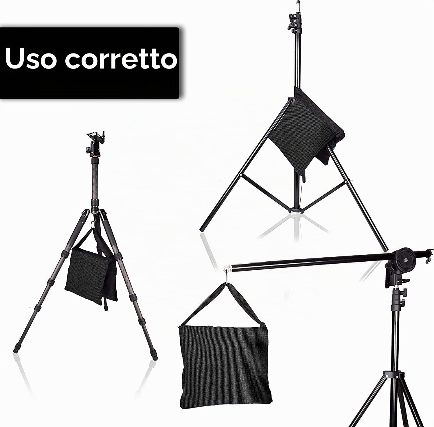 EMART 4 Pcs Sacchi di Sabbia Resistente per Studio Fotografico e Video, Treppiedi, Giardino