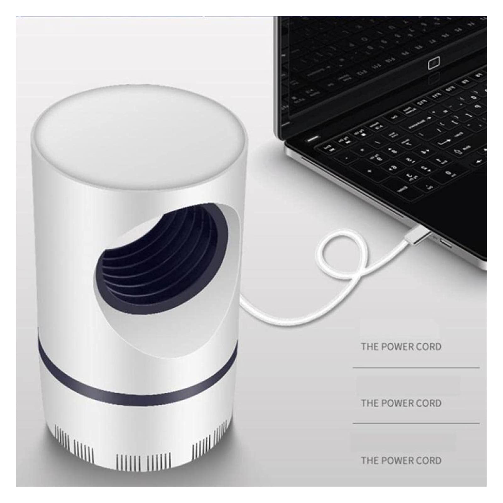 Lámpara antimosquitos UV, luz Nocturna USB, Trampa para Insectos LED, Repelente de Mosquitos Radiante para habitación Interior, Dormitorio y Repelente de Insectos al Aire Libre