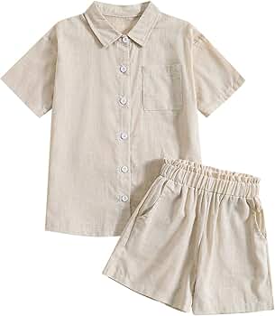 Amazon.com: Generic Toddler Baby Unisex Clothes Cotton Linen