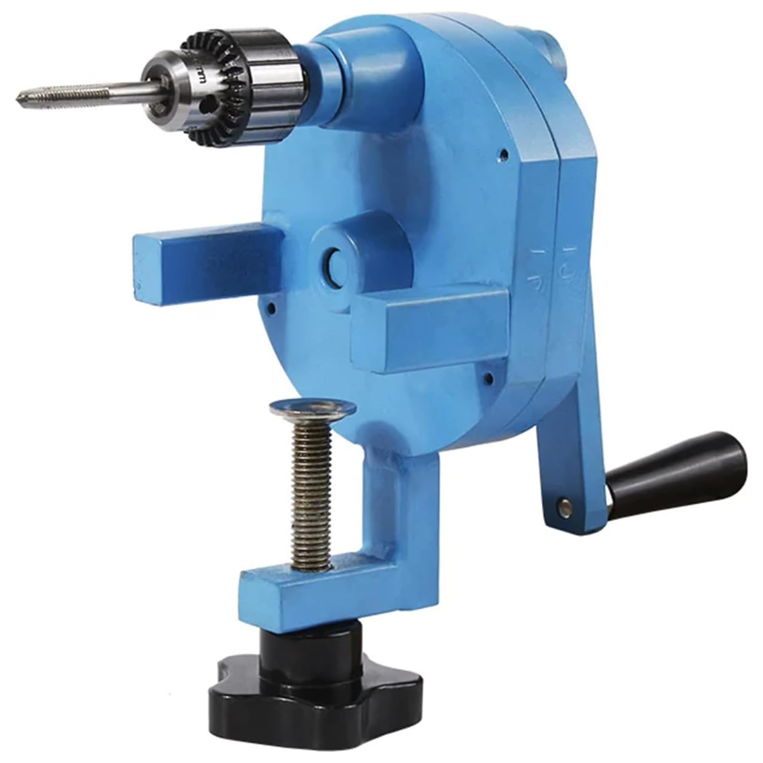OSPSHPG Portable Drilling Threading Machine, Hand Crank Tapping Machine, with 0.6-6mm Drill Chuck, Speed Ratio 1:4, for Metal, Wood, Plastic