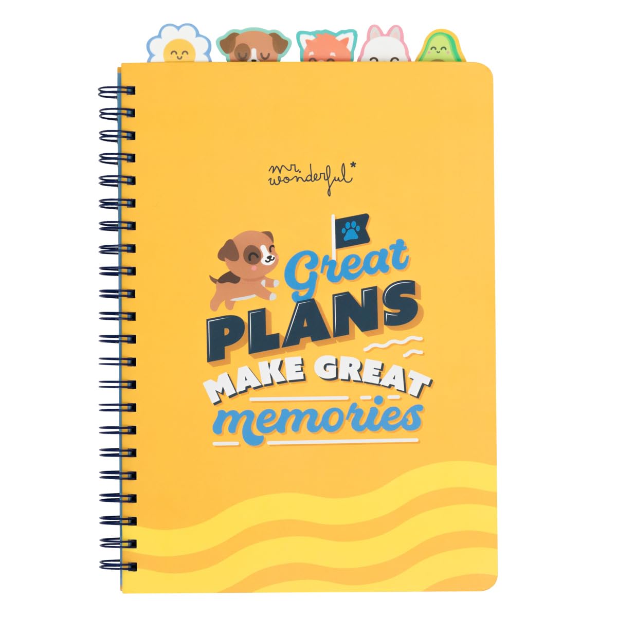 Mr. Wonderful - A4 tabbed notebook - To big goals, big plans