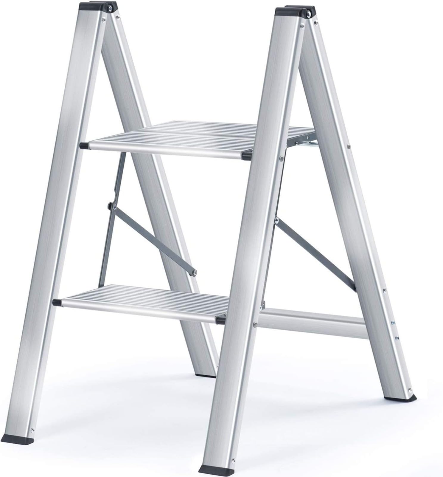 step stool ladder Step Ladder Stool Folding Stools for Adults Anti-Slip Sturdy and Wide Pedal 330Lbs Stepladder M(2step)