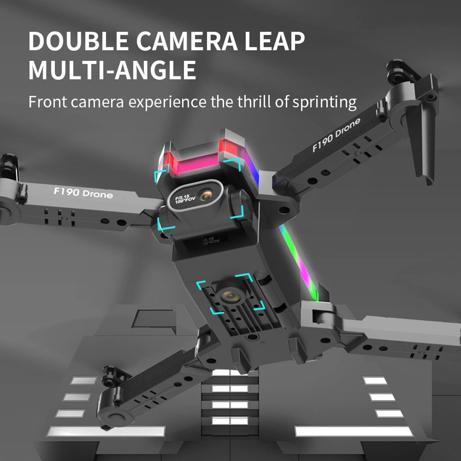 Składany Mini Dron, Quadkoptery Fotograficzne Z Podwójną Kamerą FPV 4K HD, Tryb Bezgłowy Z Utrzymywaniem Wysokości, Wideo Na Żywo 2.4G WiFi, Inteligentny Lot Dookoła, Dla Chłopców I Dziewcząt