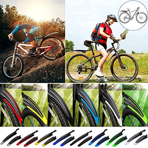 Favuit Garde Boue de Vélo, Universelle Réglable Garde-Boue VTT Kit Epaissir Elargir Les Ailes Avant Garde-Boue Arrière pour 20-26 Pouces Vélo de Montagne Vélo de Route Bike de Ville – vue 8