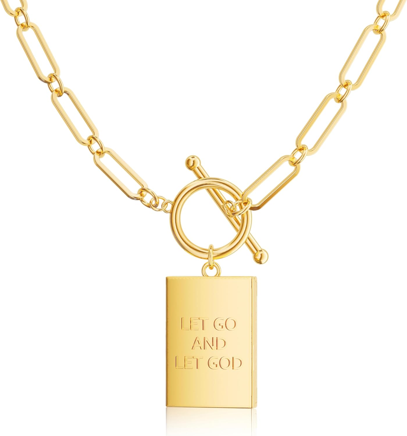 Valentines Day Gifts 14K Gold Plated and Silver Plated Cross Necklace for Women, Non-Tarnish Faith Jewelry with Toggle Clasp, Fashion Necklace Gifts for Women, Christian Faith, Communion, Birthday & Christmas - Image 7