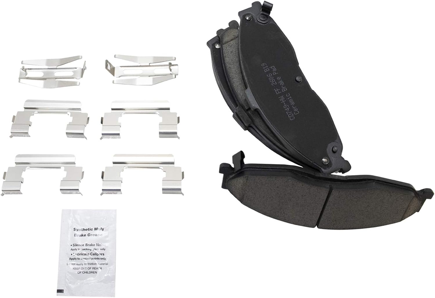TRQ Front Brake Pads Ceramic Compatible with 1998-2002 Chevrolet Camaro Pontiac Firebird