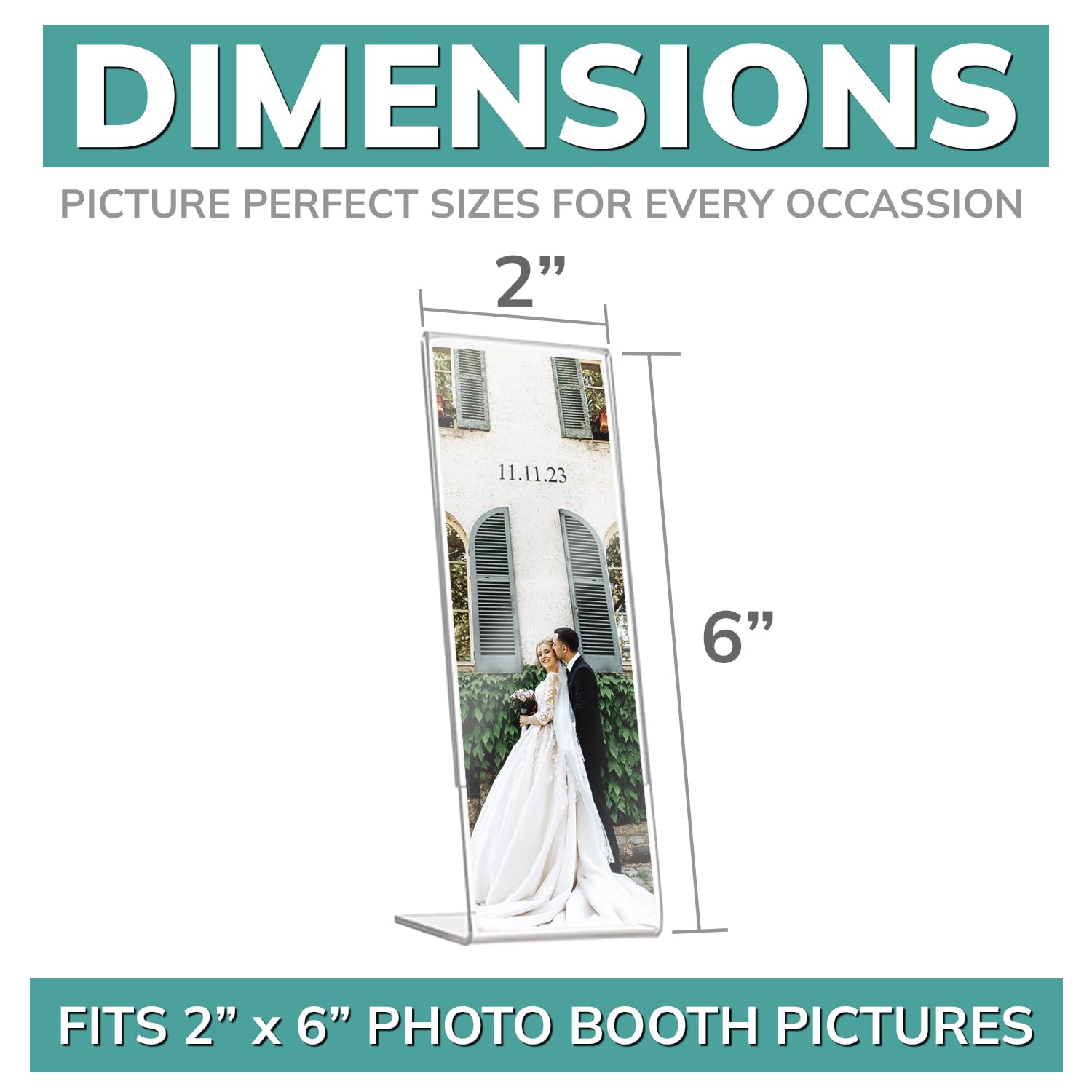 Accea Photo Booth 2mx3 2 セット Amazon.com: pbf PHOTO BOOTH FRAMES 2x6 Acrylic Sign Holder