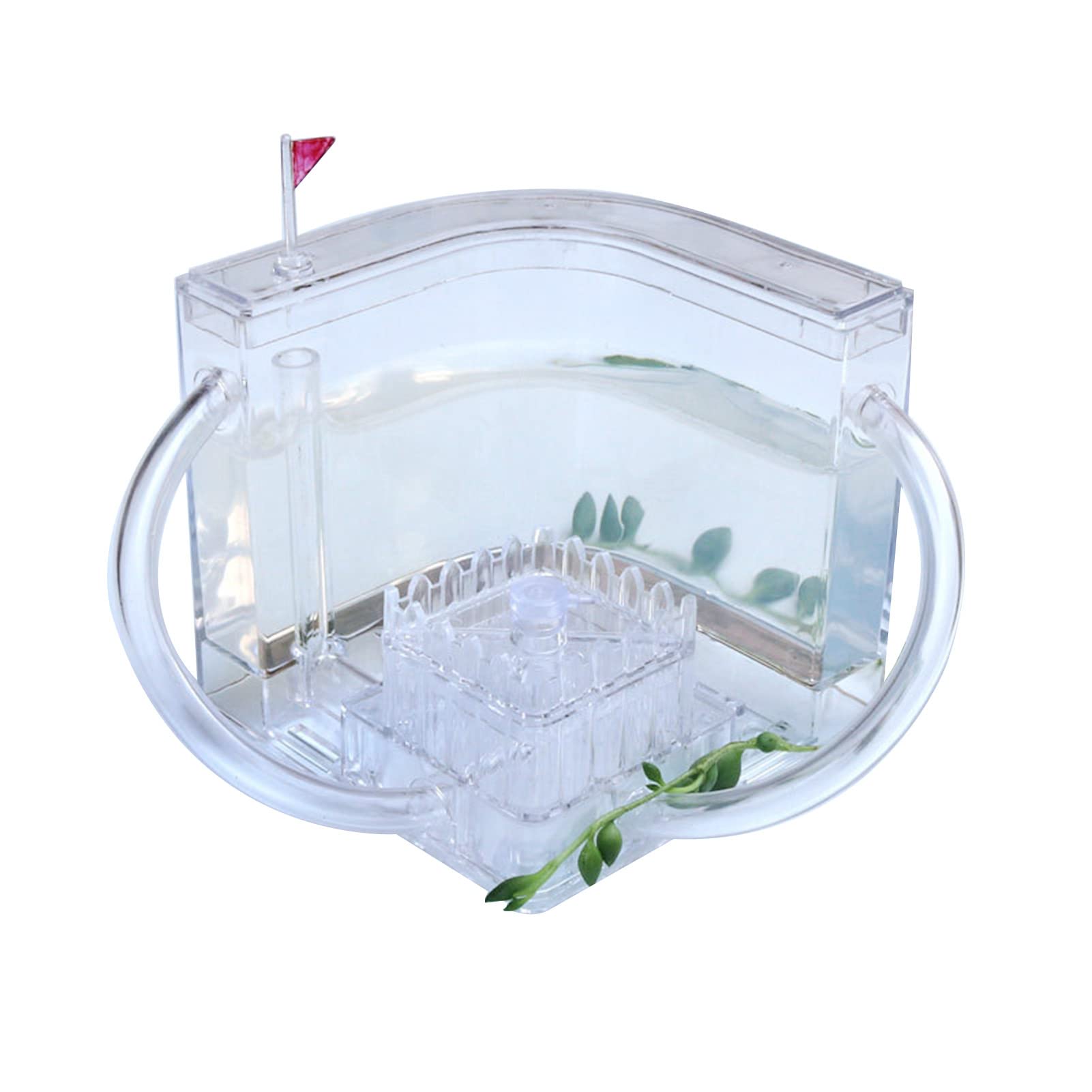 Fourmilière Enfant, Gel Fourmilière avec Démarrage pour Fourmis, Nid Fourmilière Transparent en Acrylique avec Loupe