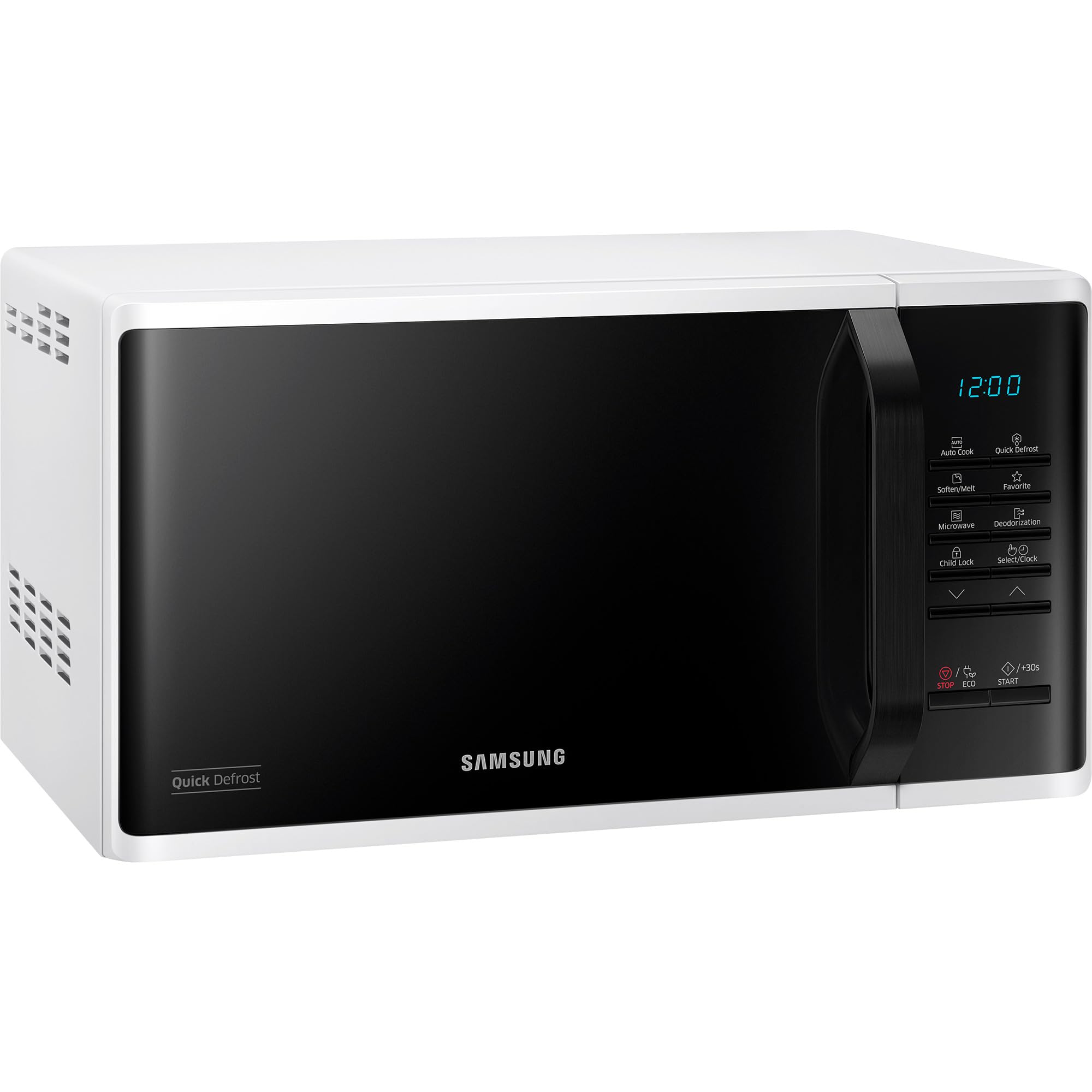 Samsung MS23K3513AW/EG - Microondas (Encimera, Solo microondas, 23 L, 800 W, Botones, Giratorio, Blanco)