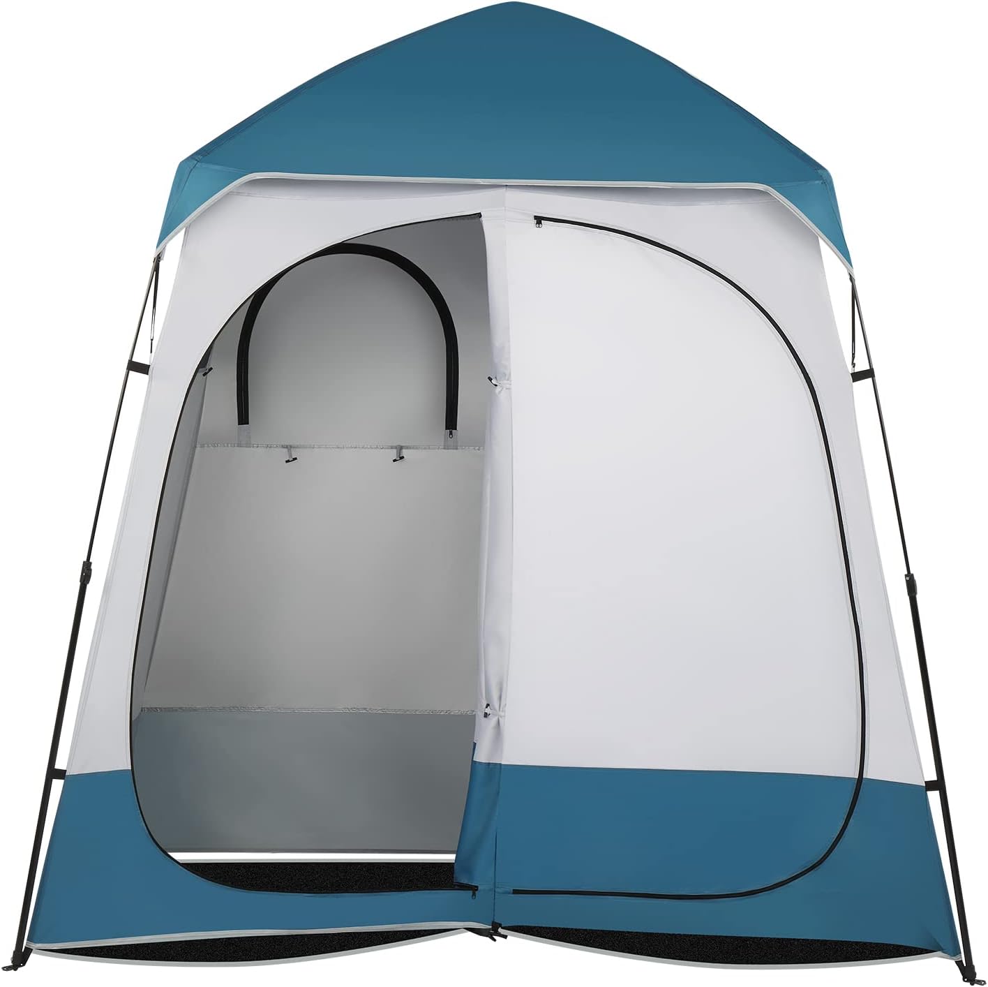 2 Room Shower Tent,Instant Pop Up Shelter with Carrying Bag, Privacy Changing Room Tent,Perfect for Portable Toilet, Camping, Dressing