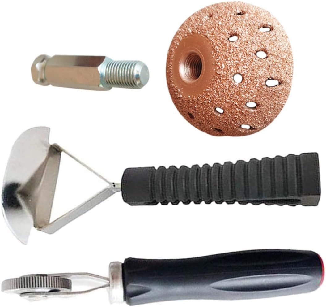 Alipis Tire Patch Kit with Bowl-Shaped Grinding Head and Pressure Roller, Versatile and Easy to Use Car Tire Repair Tools Made of Plastic and Metal, Compact Design for Professional Use