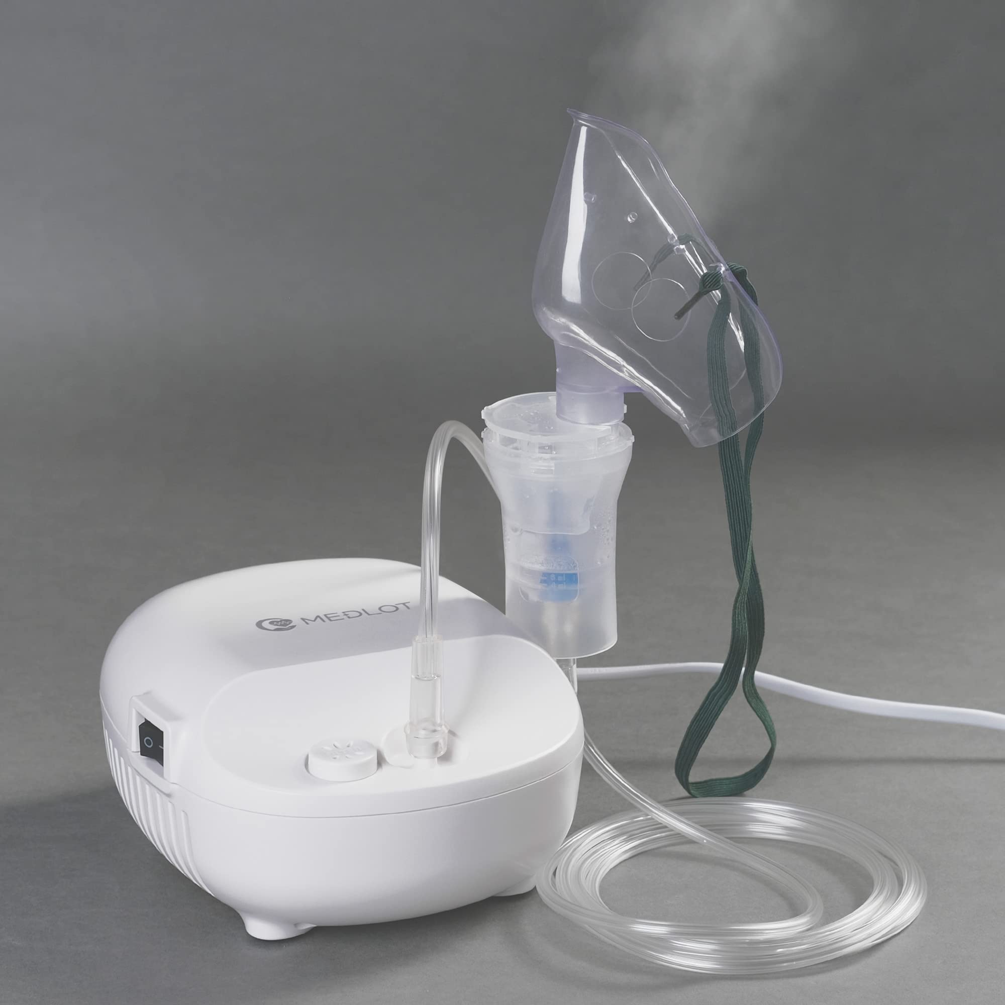 Aerosol portatile per Adulti e Bambini, Nebulizzatore con Compressore Inalatore Con Doccia Nasale un Trattamento delle Respiratorie come asma raffreddore e allergie