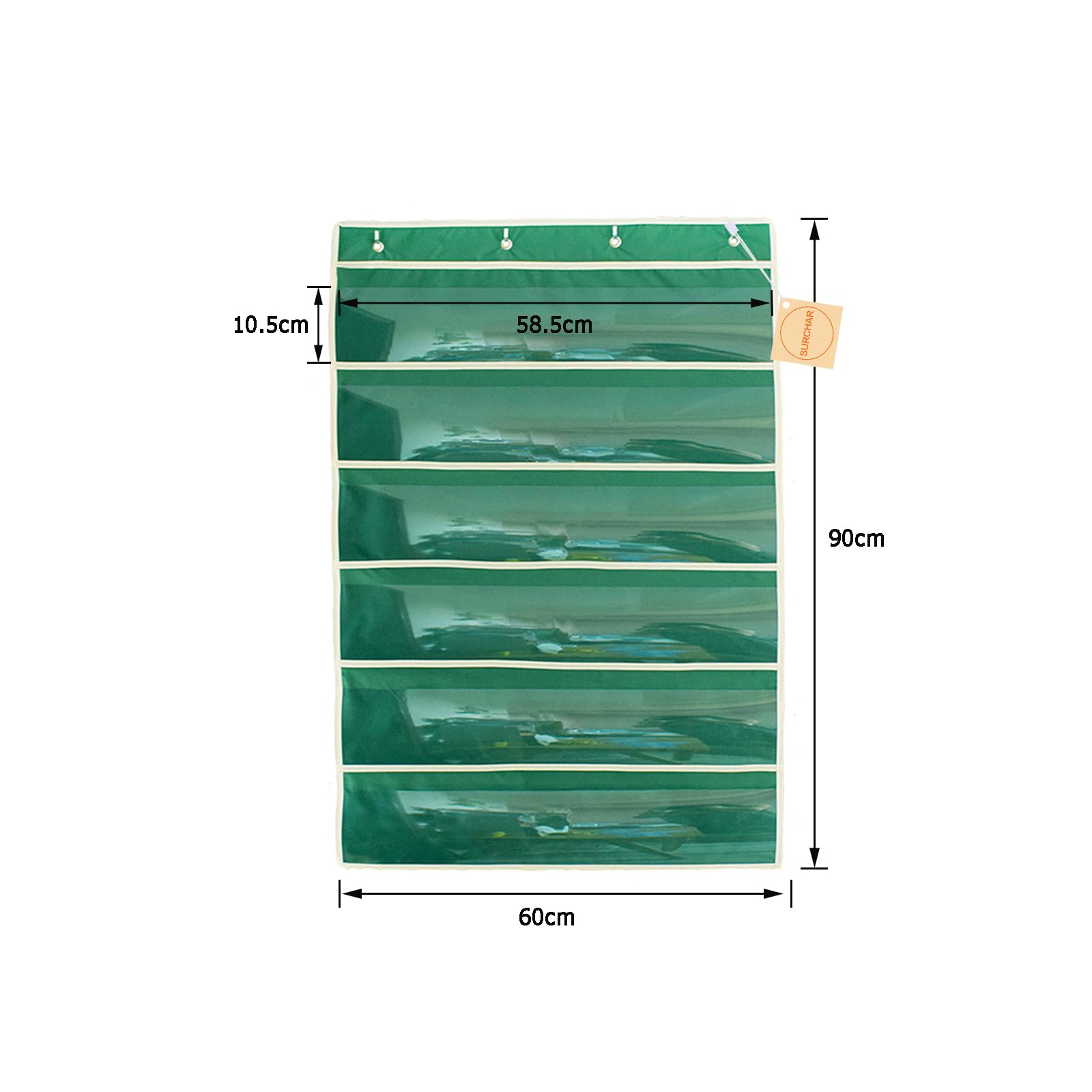 Amazon｜ウオールポケット 透明 PVC 壁掛け ポケットチャート クリア