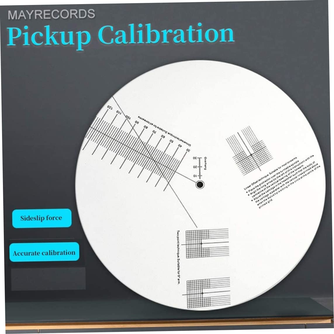Kit Allineamento Cartuccia Giradischi - Piastra Calibrazione Acrilico Per Stilo Vinile | Strumento Preciso