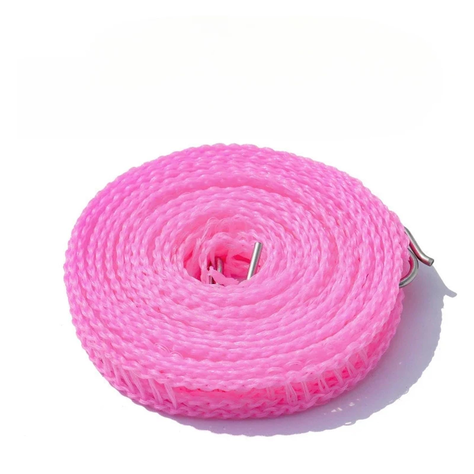 Outdoor Washing Line, Retractable Clothesline Portable Outdoor Windproof Fence Type PVC Multicolor 3-10m(Pink,8m)